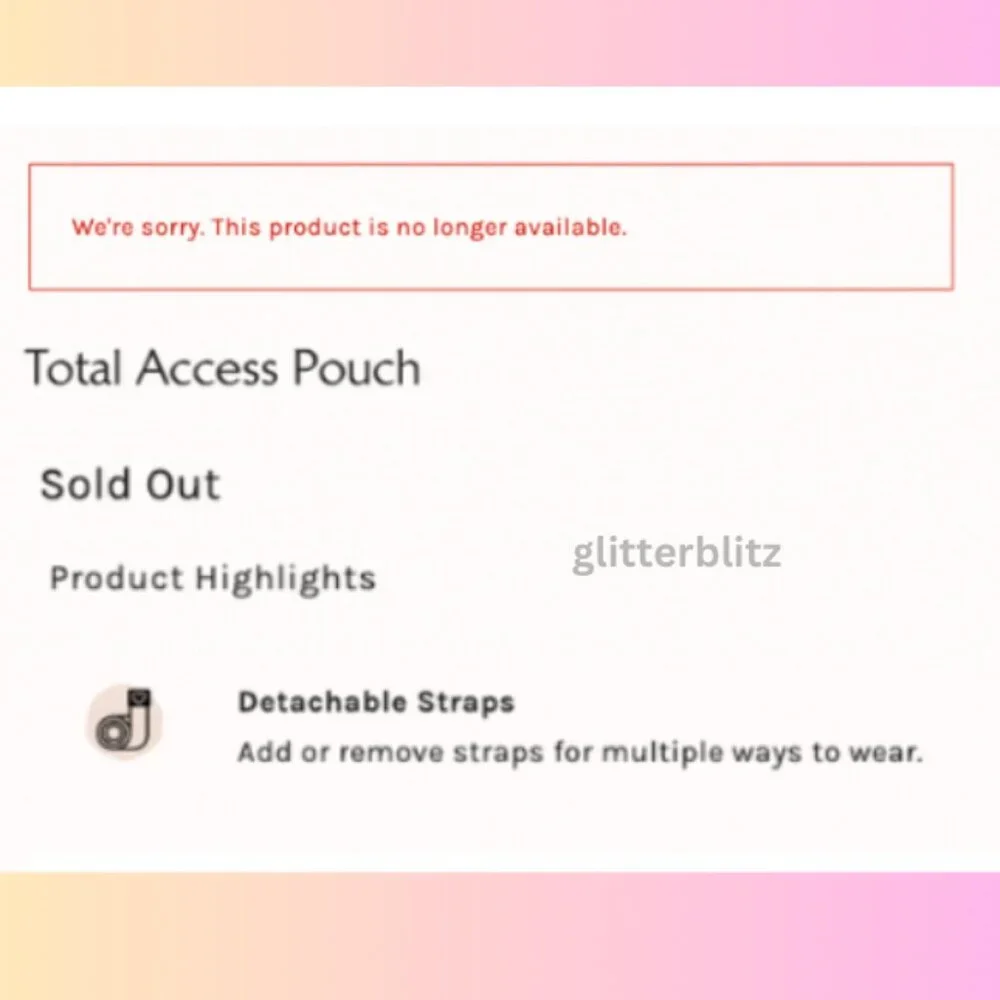 Free People Total Access Pouch 💖 Pink NWT - Picture 4 of 9